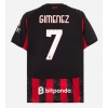 AC Milan Santiago Gimenez #7 Hjemmedrakt 2025-26 Kortermet